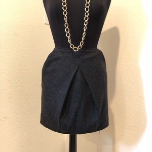 Wool blend skirt